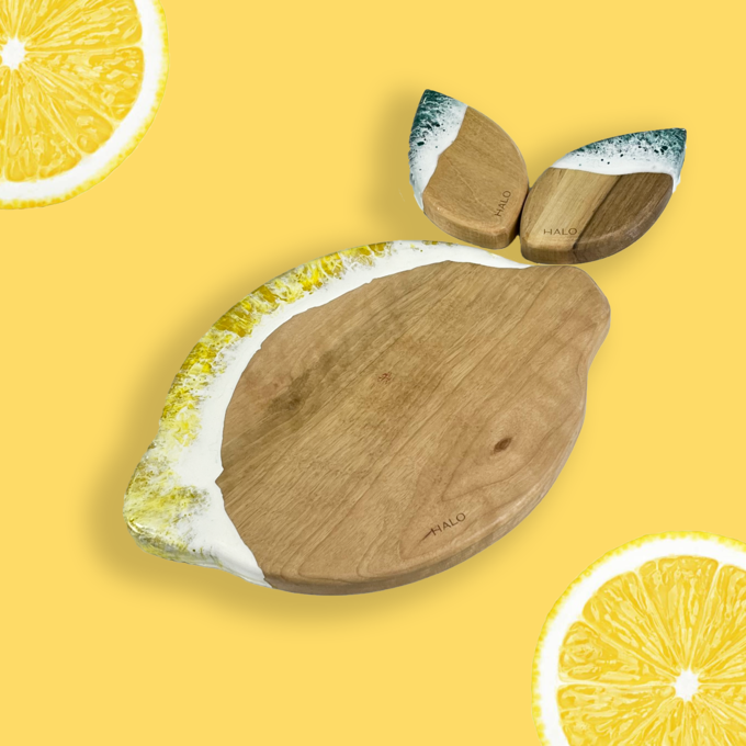 cutting board - lemon